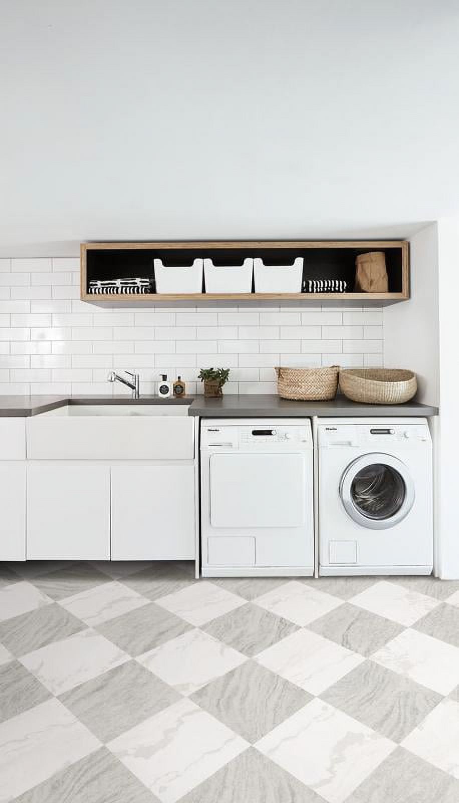 Chris Loves Julia Bonneville Beige Peel & Stick Floor Tiles