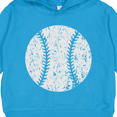 thumbnail image 3 of Inktastic Distressed Baseball in White Toddler Hoodie, 3 of 4