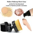 thumbnail image 4 of Brocha de maquillaje, brocha para base autobronceadora de gran cobertura total, brocha para polvo Kabuki de viaje para rostro, cuerpo, líquido, protector solar, 4 of 5