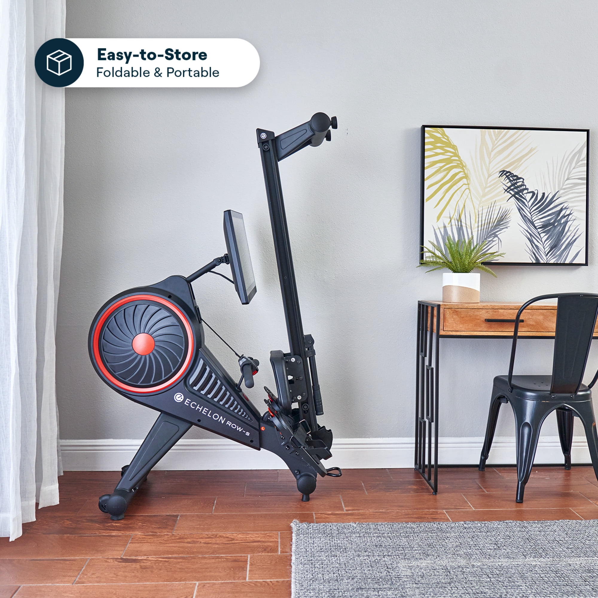 Echelon Row-S Indoor Rowing Machine with 22" class Rotating HD Touchscreen and Magnetic Resistance