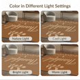 thumbnail image 7 of ODIKA 8'x10' Washable Area Rug Non-Shedding, Easy Care, Warm Brown Thankful Leaf Design Elegant with Heart and Motif for King Size Bedroom Under Bed, Master Suite, 7 of 7