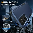 thumbnail image 4 of KOMI for Samsung Galaxy S25 Plus Case with HD Screen Protector, 10 FT Military Grade Drop Protection, Anti-Slip Phone Case, Blue, 4 of 5