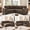 Coffee, variant on BSHTI 76.5" Polyester L-Shaped Sectional Sofa Bed with Hidden Storage, Cup Holders, Side Pockets, Pull-Out Design for Living Room (Light Brown)
