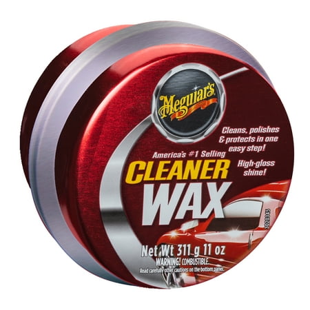 Meguiar's Cleaner Wax - Paste Wax Cleans, Shines and Protects in One Easy Step - A1214, 11