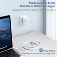 thumbnail image 2 of Cargador Adaptador de corriente USB-C de 118 W para MacBook Pro/Air y iPad Pro, 2 of 7