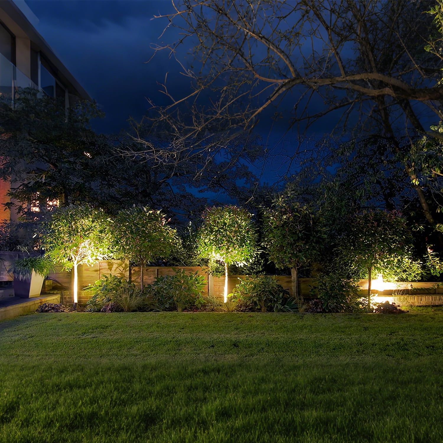24 Pack Commercial Grade LED In-Ground Well Lights, 6W Low Voltage Shielded Landscape Lighting for Resort, Park, IP67 Waterproof, ETL Listed, 3000K Warm White, Oil Rubbed Bronze