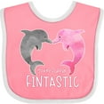 thumbnail image 3 of Inktastic You're Flippin' Fintastic Dolphins Boys or Girls Baby Bib, 3 of 4