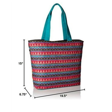 Laurel Burch (LB5230) Shoulder Tote Zipper Top 19, 1/2-Inch by 6, 3/4-Inch by 15-Inch, Fantasticats