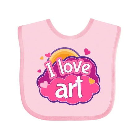 

Inktastic Artist I Love Art Gift Baby Girl Bib