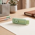 thumbnail image 5 of WWC Retractable Push Pull Erasers, Cute Refillable Sliding Pencil Erasers with Lock, Soft Erasers for School and Office Stationery, Green, 5 of 6