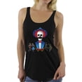 thumbnail image 1 of Awkward Styles Mustache Skull Racerback Tank Top Mexican Skull Tank for Women Sugar Skull Tank Top Dia de los Muertos Gifts for Her Day of the Dead Racerback Tank for Women Mexican Holiday Gifts, 1 of 4