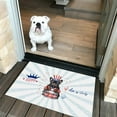 thumbnail image 2 of Happy 4th of July Patriotic French Bulldog Marching Band Uniform Balloons Fireworks Doormat Dog Lover Gifts Indoor Outdoor Welcome Mat - 13009, 2 of 5