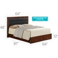 thumbnail image 2 of Glory Furniture Burlington Queen Storage Bed in Cherry Color, 2 of 5