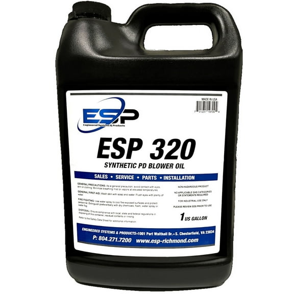 Roots and All Major Brands PD Blower Oil, ISO 320, 1 Gallon (Replacement)