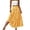 Yellow, variant on Unir Women Scattered Tiny Ditsy Floral Three Tier Flow Four Way Stretch Maxi Skirt Elastic High Waist Casual Long Bottom 1PC S-XL Plus Size Friendly