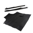 thumbnail image 4 of Delantal de trabajo, delantal de PU, delantal de cocina, delantal de aseo de carnicero, delantal impermeable, delantal de cocina para chef, camarera, Negro, 4 of 9