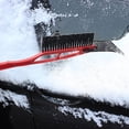 thumbnail image 4 of Car Ice Scraper and Snow Brush, Long Handle Snow Removal Tool with Nylon Bristles, Scratch-Free Windshield Deicer, 4 of 6