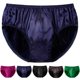 thumbnail image 3 of Mens Silk Underwear Middle Waist Bikinis Glossy Bottoms Briefs Panties Lingerie, 3 of 8