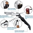 thumbnail image 3 of Woeilo Professional Wine Opener Best Bottle Opener For Beer or Wine All-In-One Waiters Corkscrew The Favored Choice of Sommeliers Waiters and Bartenders Around the World 12Packs, 3 of 5