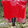 thumbnail image 6 of Yunhgft Rain Poncho Raincoat Waterproof Awning Mat Pullover 3 in 1 Emergency Rain Jacket Red, 6 of 9