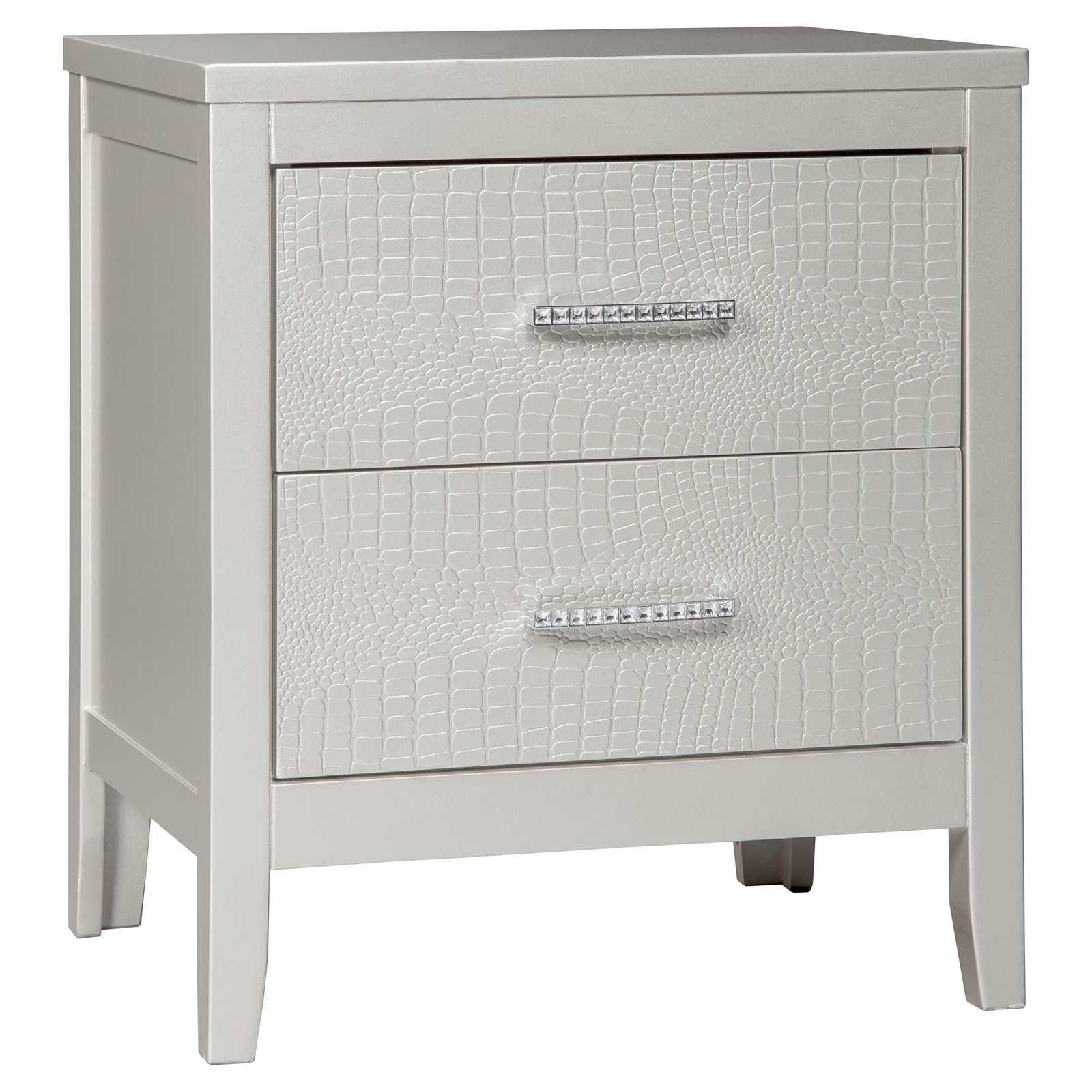 Signature Design By Ashley Olivet Silver Nightstand Walmart Com Walmart Com