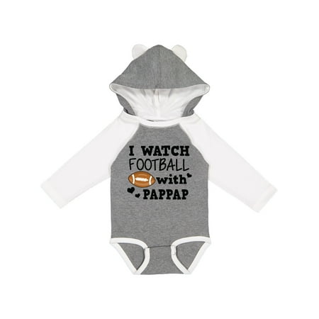 

Inktastic I Watch Football with My Pappap Gift Baby Boy Long Sleeve Bodysuit