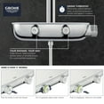 thumbnail image 2 of Grohe 26379000 Smart Control 2-Function Shower System with Exposed Thermostat for Wall Mounting Chrome, 2 of 7