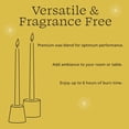 thumbnail image 6 of Mainstays Paraffin Wax 10" Twist Taper Candle, Unscented, Orange, 6 of 6