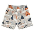 thumbnail image 7 of FORMRS Boys Swim Trunks Quick Dry Mesh Liner Boardshorts Sizes XS-XL, Cartoon Gray Houses, 7 of 7