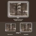 thumbnail image 4 of GODCHAR 36x24 Super Bright Front and Back LED Lighted Anti-Fog Wall Bathroom Vanity Mirror in Tempered Glass & ETL, 4 of 12