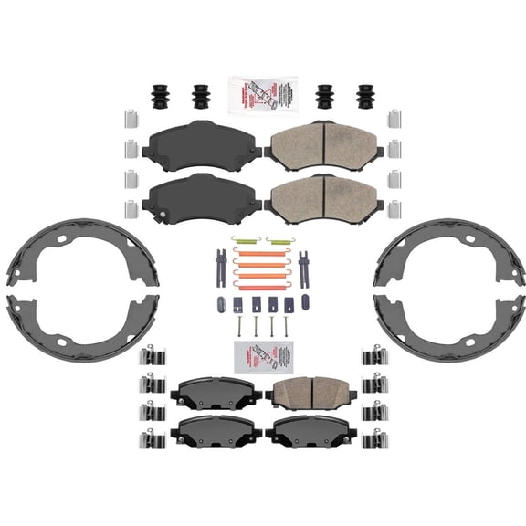 Disc Brake Pads Parking Shoes for 2018-2021 Jeep Wrangler Sport Sport S