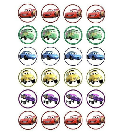24 Disney Cars Cupcake Toppers - Walmart.com