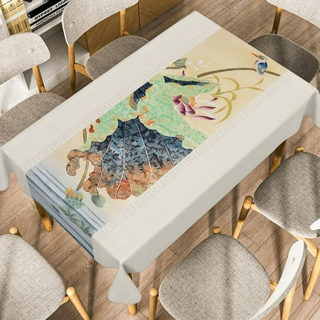 

Chinese Zen Ancient Style Landscape Painting Tablecloth Home Table ration Dinner Tablecloth Retro Rectangular Tea Table Mat