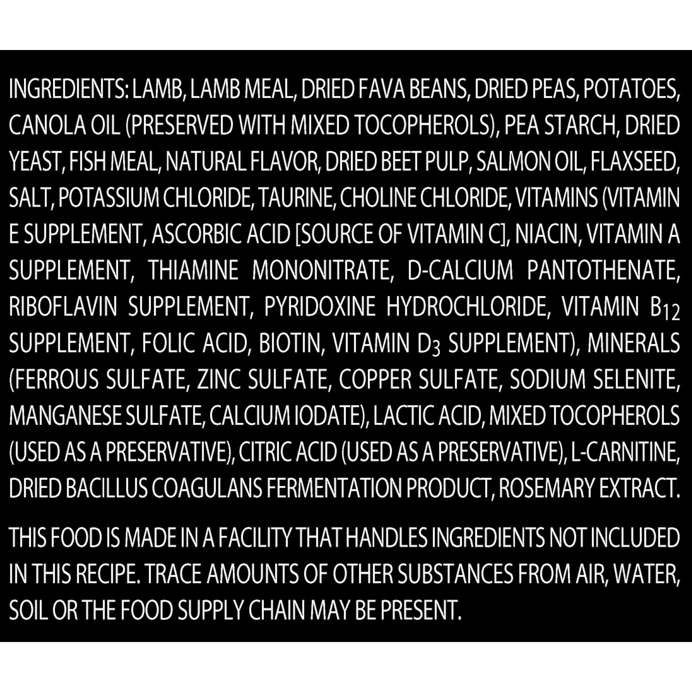 (2 pack) Pure Balance Grain-Free & Poultry-Free Lamb & Fava Bean Recipe Dry Dog Food, 11 lbs