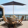 thumbnail image 2 of Outsunny Patio Umbrella, Sun Outdoor Umbrella with Bamboo Ribs for Garden, 2 of 10