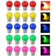 thumbnail image 3 of 20 Uds bombilla LED Color B22 equivalente a 3W 30W 240LM B22 bombillas de bayoneta Color de guirnalda bombillas LED multicolores para fiesta de Bar en casa, 3 of 8