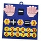 thumbnail image 3 of Tablero de fieltro de conteo de aprendizaje de números de dedos, juguetes de educación temprana, juguete matemático de número de mano para niños , Azul Hugo contando juguetes, 3 of 10