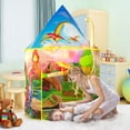 thumbnail image 2 of Wilwolfer Kids Play Tent Dinosaur Toys Tent for Boys Girls 3/4/5/6/7/8 Years Toddlers Playhouse Indoor Outdoor, 2 of 9