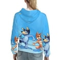 thumbnail image 7 of Johaoi Bluey Print Women's Hoodie Sweatshirt,Aautumn Athletic Hoodie Pullover Hooded Sweatshirt for Women-Medium, 7 of 7