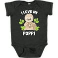 thumbnail image 3 of Inktastic Cute Sloth I Love My Poppi with Green Leaves Boys or Girls Baby Bodysuit, 3 of 5