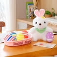 thumbnail image 3 of Easter Basket, Easter Plush, Bunny Plushie Set, Colorful Egg Stuffed Toys, Soft Kids Gift for Easter Party Favors, Spring Festival Decor, Cute Stuffed Animal for Toddlers Boys Girls, 3 of 7