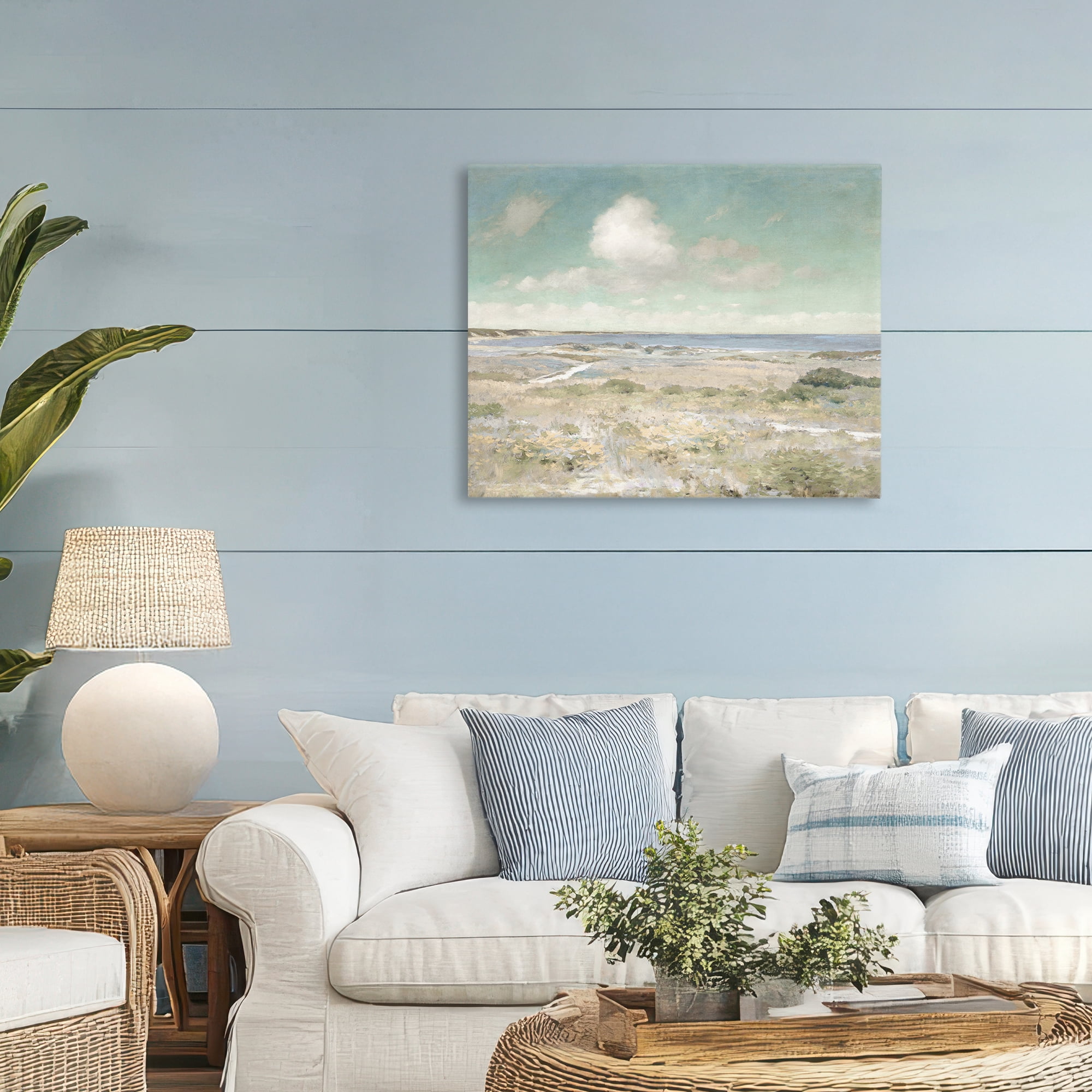 Stupell Industries Water View with Clouds Canvas Wall Art, design by Christy McKee