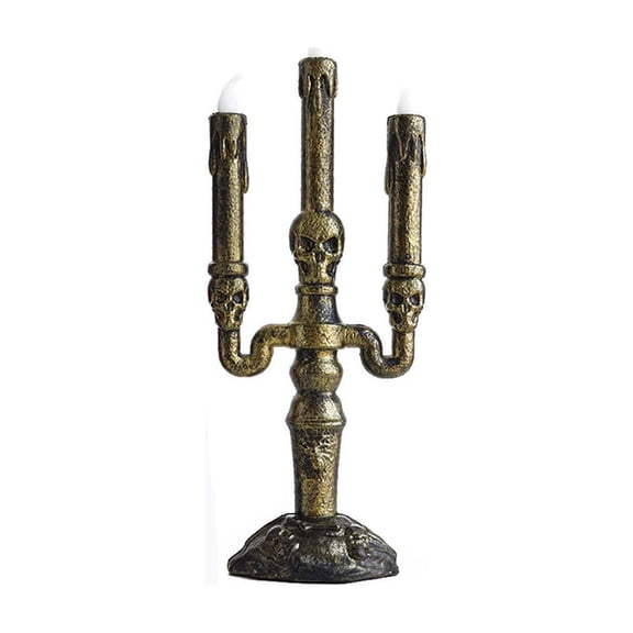 Halloween Decoration Indoor Outdoor Clearance Under $5.00! Thanksgiving Fall Decorations for Home, Halloween Decorative Frame Gold Candlestick Electronic Lamp