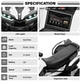 thumbnail image 4 of VOLTZ TOYS 12V ATV Off-Road Ride-On Car for Kids, Electric 4-Wheeler Motorized Quad Toy Vehicle with High/Low Speed Switch, LED Headlights & MP3 Player, White, 4 of 6