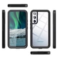 thumbnail image 5 of Galaxy S22 Case - TECH CIRCLE [Scratch-Resistant Clear Back] Shockproof Protective Simple Cover Case for Samsung Galaxy S22 (6.1 Inch) 2022 Release, Black, 5 of 7