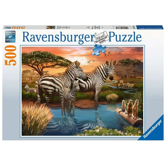 Zebra 500-Piece Puzzle Old