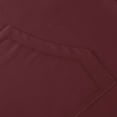 thumbnail image 5 of Domuza Men's Quarter Zip Up Pullover Long Sleeve Stand Collar Casual Sweatshirt Fall Relaxed Fit Lightweight Cotton Solid Polo Sweater with Pocket Wine XXL, 5 of 5