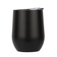 thumbnail image 1 of Forma de Cáscara de Huevo de La Bebida de La Taza de La Bebida Del Té Del Vino Del Acero Inoxidable de La Taza Del Vacío 12oz Negro Macarena Vaso de vino de acero inoxidable, 1 of 8