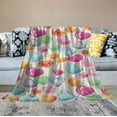 thumbnail image 2 of ONETECH Colorful Valentine's Day Candy Hearts Throw Blanket Soft Cozy Plush Flannel Blanket Lightweight Bed Blanket for Sofa Couch Bed Romantic Valentine's Day Gift for Wife Girlfriend, 2 of 6