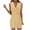 Beige-01, variant on REALiKUN Rompers for Women Dressy Button Down Wrap V-Neck Mini Dress Sleeveless Overalls Shorts Jumpsuit
